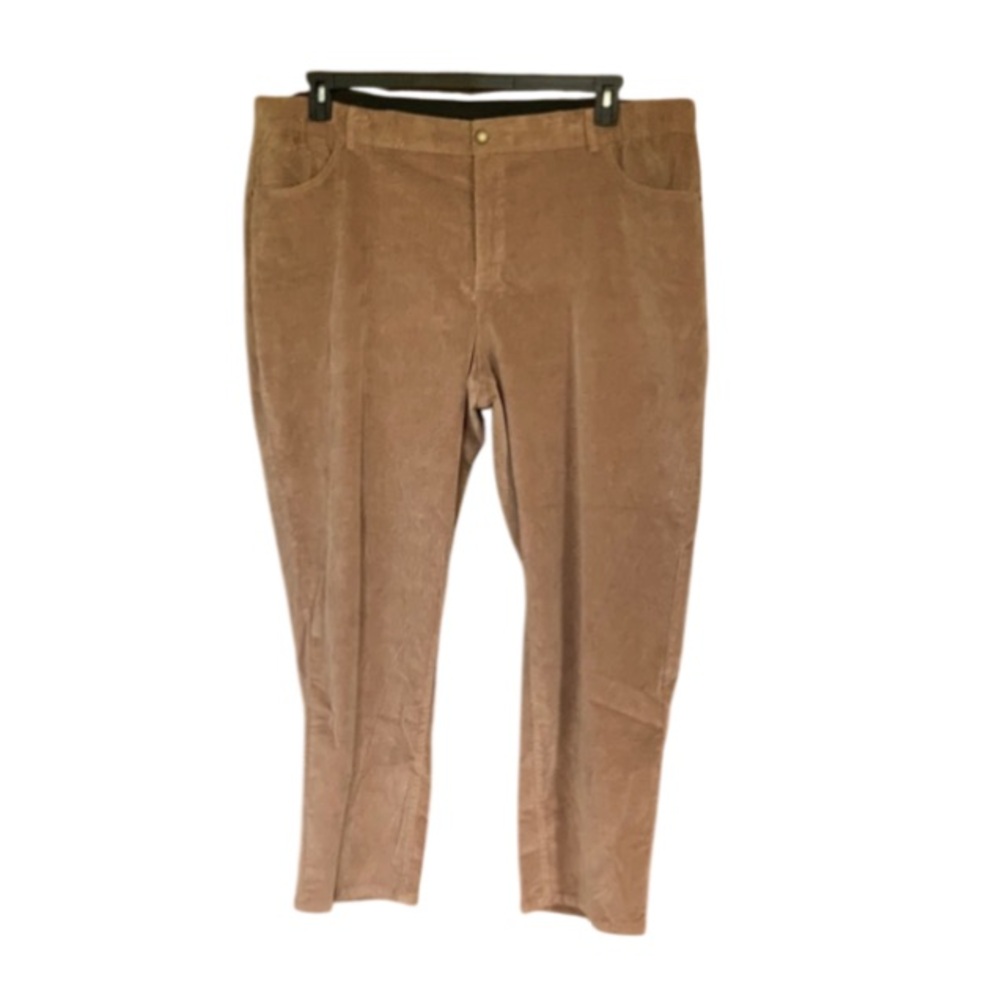 Skye’s the limit mushroom brown pant w stretch & elastic waist 24W - Picture 1 of 16